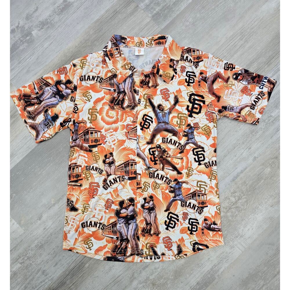 San Francisco Giants 2014 World Series Reunion Hawaiian Shirt Men's Medium